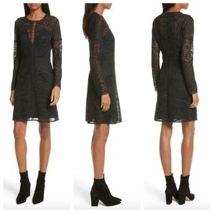 NWT $415 The Kooples Black Lace Dress SZ Medium